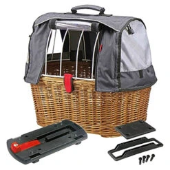 Kit Panier Vélo Chien Doggy Plus + Fixation GTA Klickfix