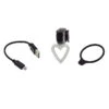 Lampe Arrière Vélo En Forme De Coeur Rechargeable Sur USB