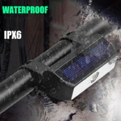 Lampe De Vélo à énergie Solaire, étanche IPX6 -Mon Univers Velo Magasin lampe de velo a energie solaire etanche ipx6 5