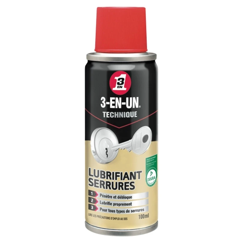 Lubrifiant Serrures 100ml 3-en-un 1 Lubrifiant Serrures 100ml 3-en-un