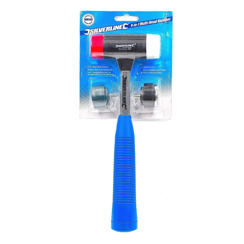 Silverline Maillet 4 Têtes Interchangeables 5 Silverline Maillet 4 Têtes Interchangeables – Image 5