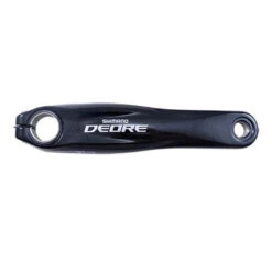 Manivelle Gauche VTT L175 SHIMANO Alu Noir HOLLOWTECH