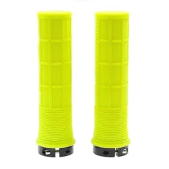 Paire De Poignées Jaune Fluo Pour Vélo -Mon Univers Velo Magasin paire de poignees jaune fluo pour velo 2