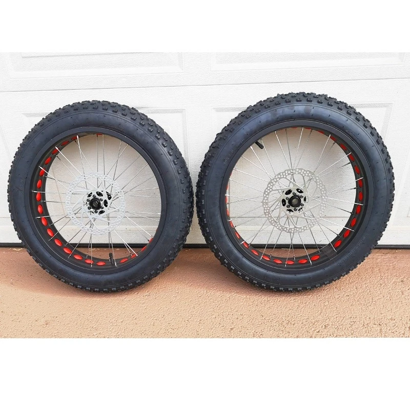 Paire De Roues Fatbike 20 Pouces Avec Moyeu à Axe 2 Paire De Roues Fatbike 20 Pouces Avec Moyeu à Axe – Image 2