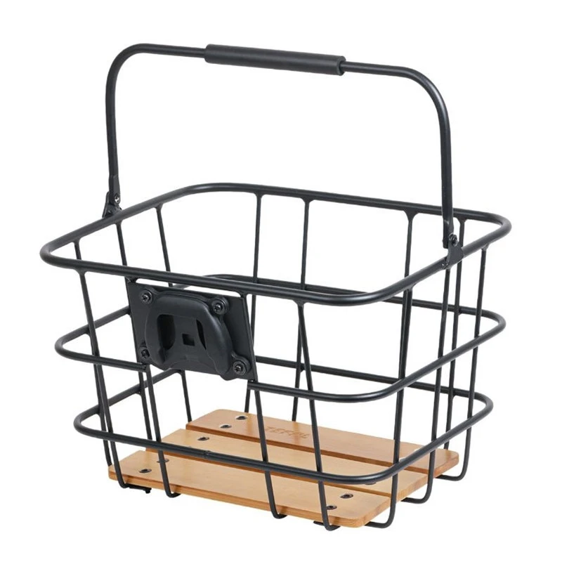 Panier Aluminium Vélo Avant à Tringles ZEFAL Fond Bois 20L 1 Panier Aluminium Vélo Avant à Tringles ZEFAL Fond Bois 20L