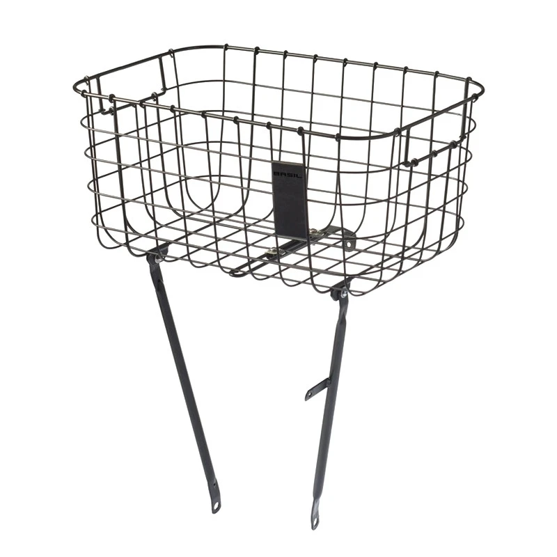 Panier Noir Robin 27L Sur Fourche Vélo Basil 1 Panier Noir Robin 27L Sur Fourche Vélo Basil