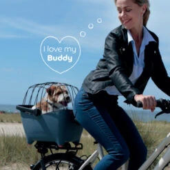 Panier Vélo Pour Chien Bleu Tendance Basil Buddy -Mon Univers Velo Magasin panier velo pour chien bleu tendance basil buddy 5