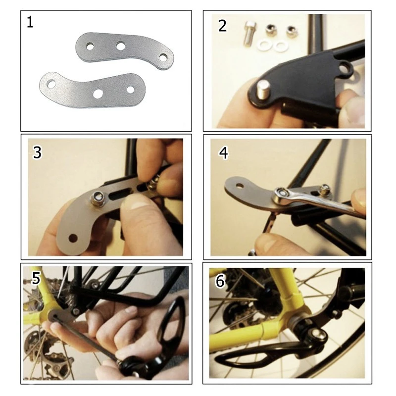 Tubus Pattes De Montage Pour Porte-bagages Sur Cadre Sans Oeillets De Fixation 3 Tubus Pattes De Montage Pour Porte-bagages Sur Cadre Sans Oeillets De Fixation – Image 3