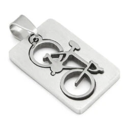 Pendentif Vélo En Acier Inoxydable -Mon Univers Velo Magasin pendentif velo en acier inoxydable 3