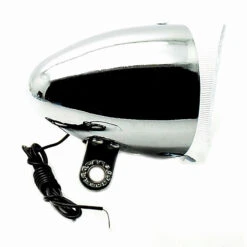Phare Avant Classic Ampoule Chrome Feu Vélo