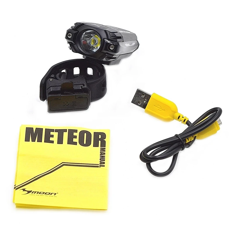 Phare Avant Vélo 300 Lumens Rechargeable USB Meteor Moon 4 Phare Avant Vélo 300 Lumens Rechargeable USB Meteor Moon – Image 4