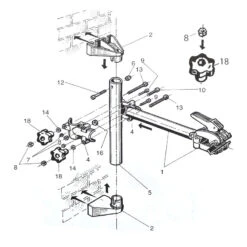 PERUZZO Pied De Montage Vélo Avec Mâchoire à Fixation Murale 8 PERUZZO Pied De Montage Vélo Avec Mâchoire à Fixation Murale -Mon Univers Velo Magasin pied de montage velo avec machoire a fixation murale 3