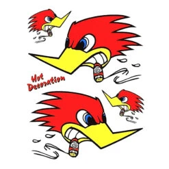 Planche De 4 Autocollants Ducky Pour Personnaliser Le Vélo