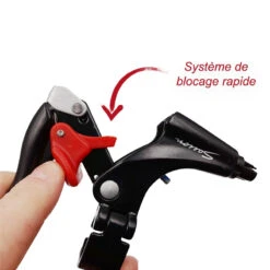 Poignée De Frein De Vélo à Blocage Rapide - La Paire -Mon Univers Velo Magasin poignee de frein de velo a blocage rapide la paire 1 2