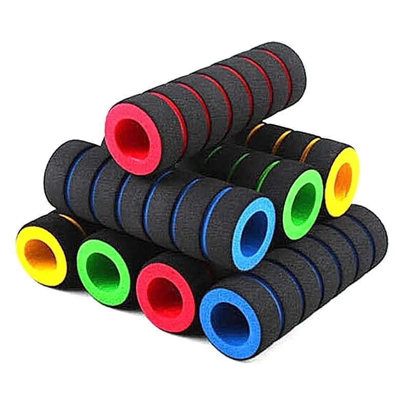 Poignées Mousse Avec Anneaux De Couleurs Pour Vélo 1 Poignées Mousse Avec Anneaux De Couleurs Pour Vélo