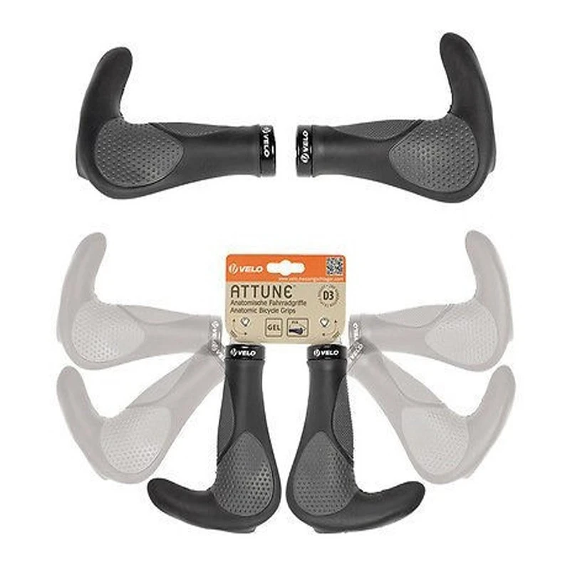 Poignées Vélo Ergonomiques Avec Cornes Haute Densité 1 Poignées Vélo Ergonomiques Avec Cornes Haute Densité