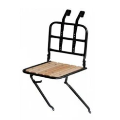 M-Wave Porte Bagage Avant Pour Vélo Avec Socle En Bois