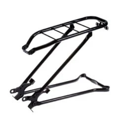 Porte-Bagages Tour 28 Pouces Avec Béquille Mat Noir Steco