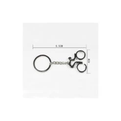 Porte Clés Cycliste Laqué Argent 6 Porte Clés Cycliste Laqué Argent -Mon Univers Velo Magasin porte cles cycliste laque argent 2