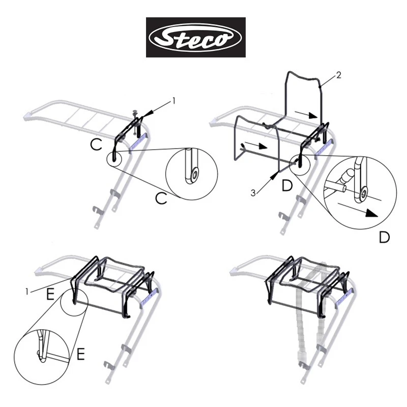 Porte Sac De Voyage Pour Porte-bagages Arrière Vélo 2 Porte Sac De Voyage Pour Porte-bagages Arrière Vélo – Image 2