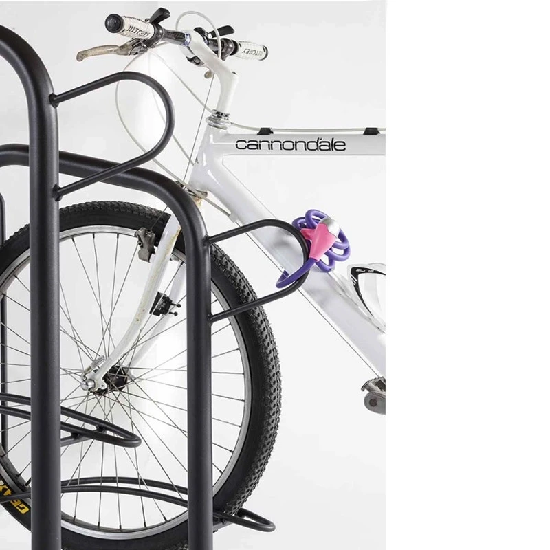 Porte-vélos Urbain 5 Places Haut Et Bas Avec Fixation Antivol 2 Porte-vélos Urbain 5 Places Haut Et Bas Avec Fixation Antivol – Image 2