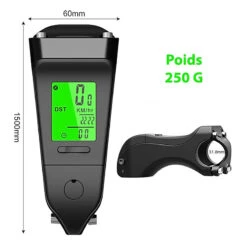 Potence Avec Compteur Rétro-éclairé étanche Pour Vélo -Mon Univers Velo Magasin potence avec compteur retro eclairage etanche pour velo 1 1