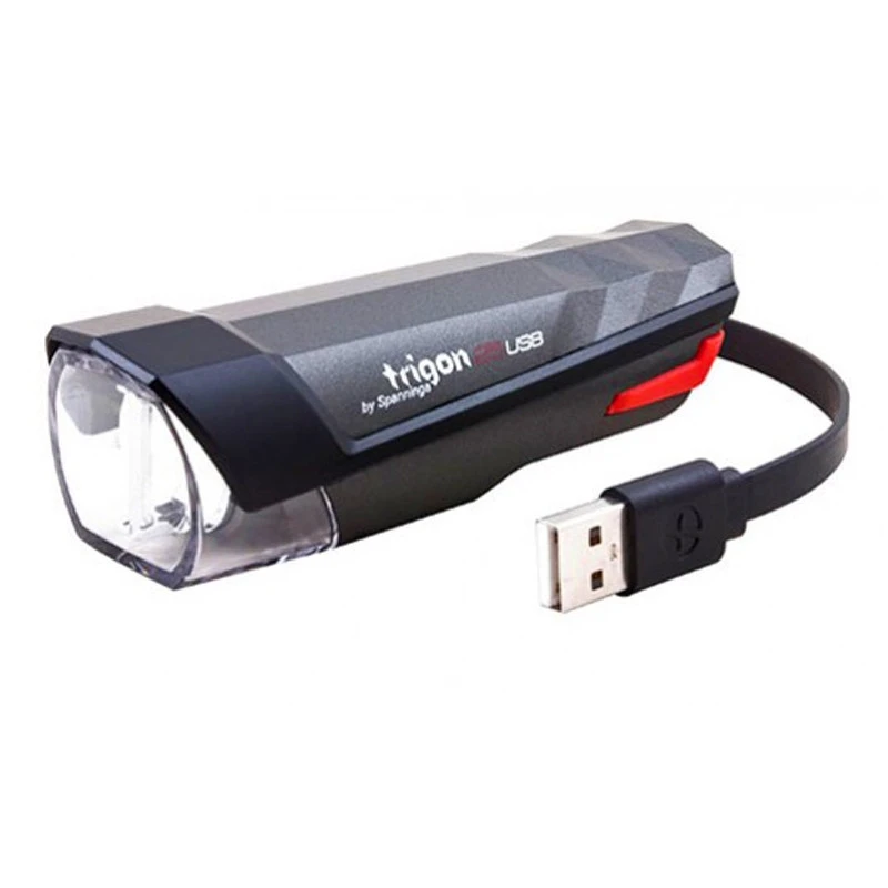 Projecteur Avant SPANNINGA TRIGON 25 Lux - Rechargeable USB, Fixation Sur Guidon 1 Projecteur Avant SPANNINGA TRIGON 25 Lux - Rechargeable USB, Fixation Sur Guidon