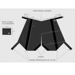 Protection Imperméable Des Jambes à Vélo -Mon Univers Velo Magasin protection impermeable des jambes a velo 1 2