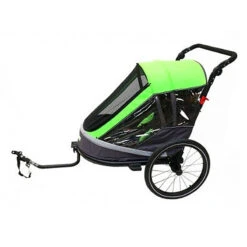 Remorque Enfant Pour Vélo 2 Places Pliable 1-step Ax.Bike