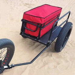 Remorque Utilitaire Cargo Surfer Noir Roue 20x4 Charge 60 Kg -Mon Univers Velo Magasin remorque utilitaire cargo surfer noir roue 20x4 charge 60 kg 4