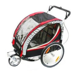 Remorque Vélo Double Pour Enfant Avec Kit Piéton -Mon Univers Velo Magasin remorque velo double pour enfant avec kit pieton 2