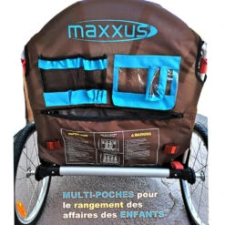 Remorque Vélo Pliable Pour 2 Enfants Maxxus -Mon Univers Velo Magasin remorque velo pliable pour 2 enfants maxxus 3