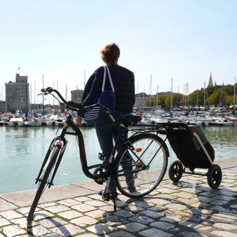 Remorque Vélo Shopping Trailer Noire (50L) 2 Remorque Vélo Shopping Trailer Noire (50L) – Image 2