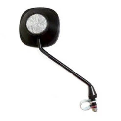 Rétroviseur Pour Vélo Bras Long Et Grand Miroir 90 Mm Avec Réflecteur