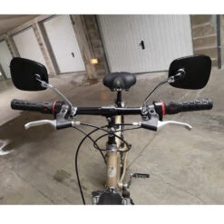 Point Rétroviseur Rectangulaire Orientable Pour Vélo -Mon Univers Velo Magasin retroviseur rectangulaire orientable pour velo 2