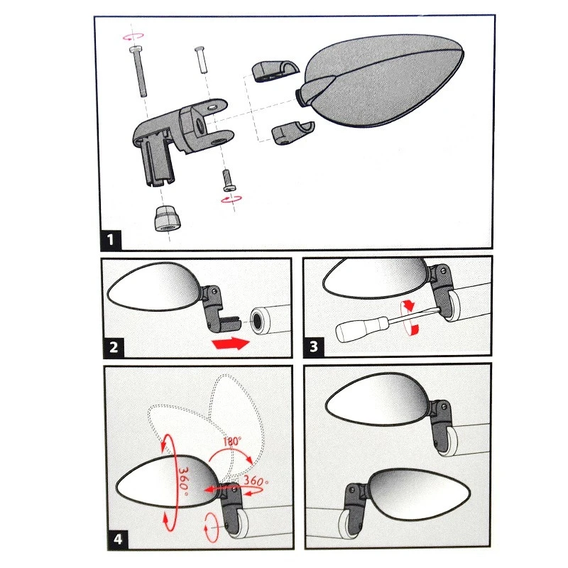 ZEFAL Rétroviseur Vélo Réversible Gauche/droite Zéfal Cyclop 2 ZEFAL Rétroviseur Vélo Réversible Gauche/droite Zéfal Cyclop – Image 2