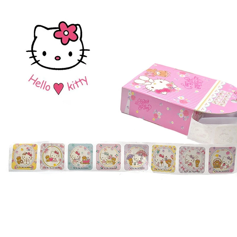 Rouleau De 200 Stickers HELLO KITTY Pour Petite Fille à Vélo 3 Rouleau De 200 Stickers HELLO KITTY Pour Petite Fille à Vélo – Image 3