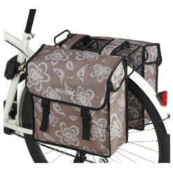 Sac Arrière Double Vélo Fleuri 37 L