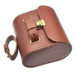 Sacoche De Selle Vélo Vintage En Cuir Brun -Mon Univers Velo Magasin sacoche de selle velo vintage en cuir brun 2