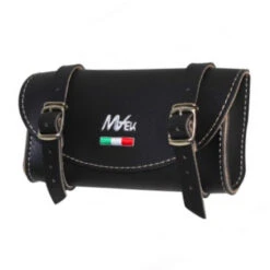 Sacoche De Selle Vélo Vintage En Cuir Noir