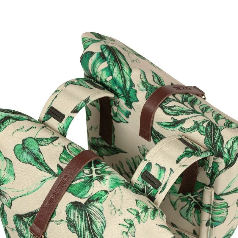 Sacoche Vélo Double Pour Porte Bagages BASIL EVERGREEN 28/38L 6 Sacoche Vélo Double Pour Porte Bagages BASIL EVERGREEN 28/38L – Image 6