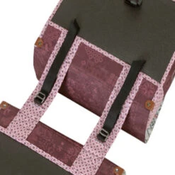 Sacoche Vélo Double Rouge Vintage 35L Boheme Basil -Mon Univers Velo Magasin sacoche velo double rouge vintage 35l boheme basil 2