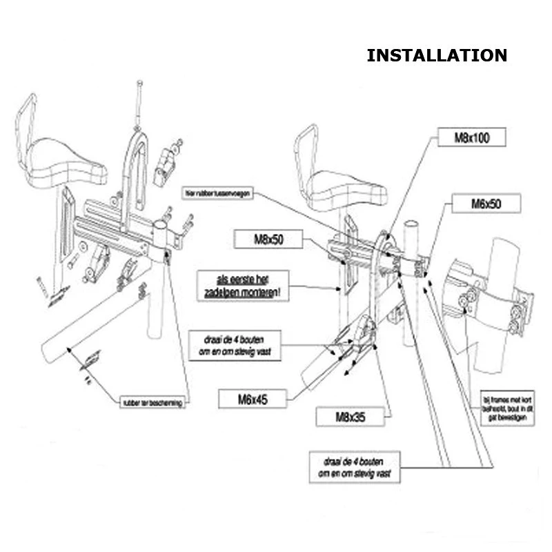 Selle De Vélo Enfant Sur Cadre Et Tube Direction 2 Selle De Vélo Enfant Sur Cadre Et Tube Direction – Image 2
