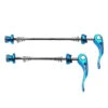 Set Blocages Rapides Roues Alu Anodisé Bleu