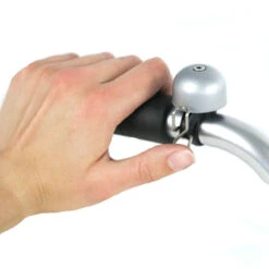 Sonnette De Vélo Grise Paperclip Mini -Mon Univers Velo Magasin sonnette de velo grise paperclip mini 2