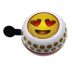Sonnette Vélo Ding Dong Smiley Coeur 80 Mm -Mon Univers Velo Magasin sonnette velo ding dong smiley coeur 80 mm 2