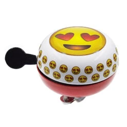Sonnette Vélo Ding Dong Smiley Coeur 80 Mm -Mon Univers Velo Magasin sonnette velo ding dong smiley coeur 80 mm 3