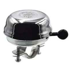 Point Sonnette Vélo Vintage Métal Argenté Motif Couronne -Mon Univers Velo Magasin sonnette velo vintage metal argente motif couronne 2