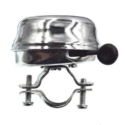 Point Sonnette Vélo Vintage Métal Argenté Motif Couronne -Mon Univers Velo Magasin sonnette velo vintage metal argente motif couronne 3