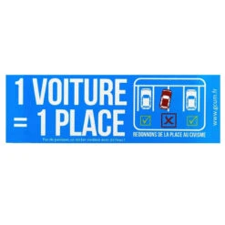 Sticker 1 Voiture 1 Place